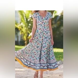 Soft Surroundings Floral Maxi Dress - Multicolor